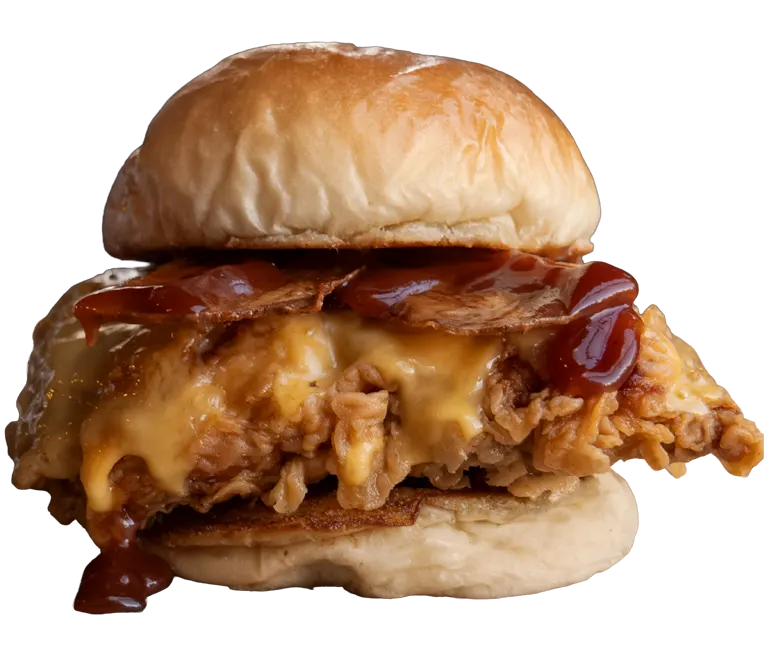 american classic chicken smash hub burger